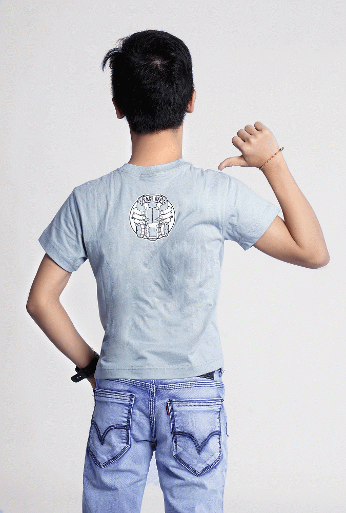 Zaw Gyi Design Printed T-shirt KID (Gray)